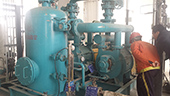 國內某知名化工廠尼龍6項目中使用的我公司SKA252水環式真空泵機組